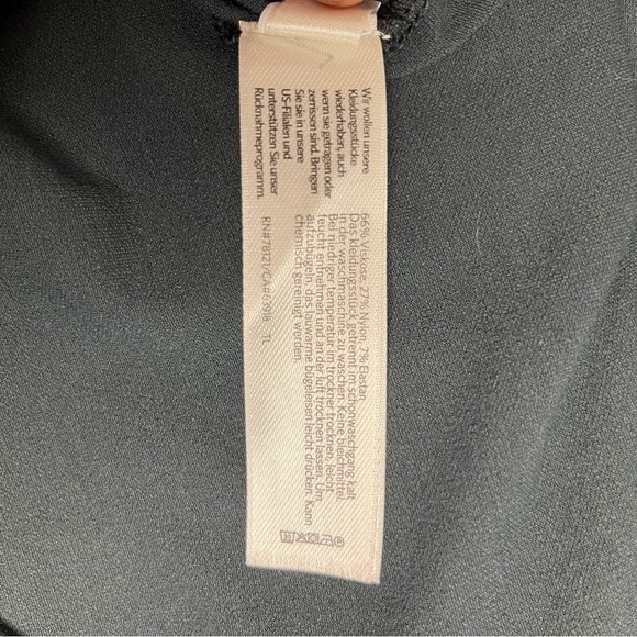 Eileen Fisher Jewel Tone Blue/Green Crepe Short Sleeve Midi Dress Size X-Small - Picture 11 of 12